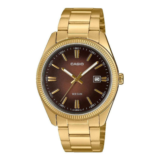 CASIO COLLECTION Mod. DATE - GOLD - Brown Dial WATCHES CASIO COLLECTION & VINTAGE