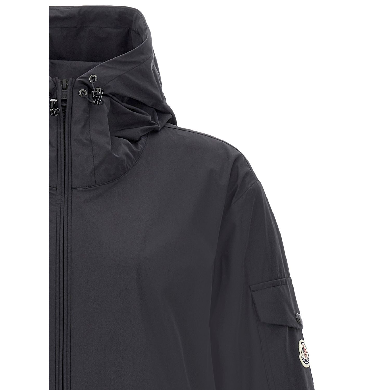 Moncler Black Polyester Shell Jacket