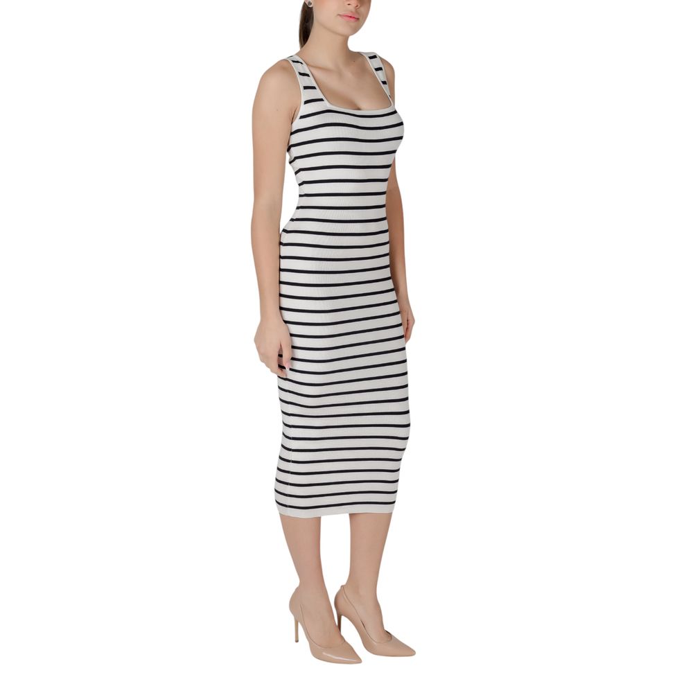 Morgan De Toi Beige Viscose Long Dress