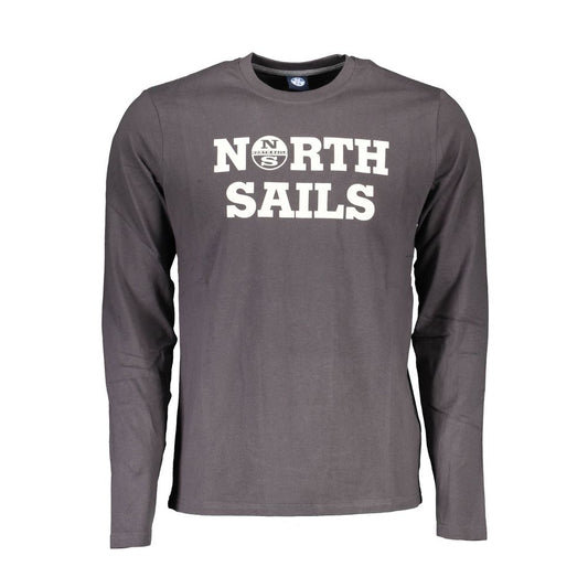 North Sails Brown Cotton Men T-Shirt