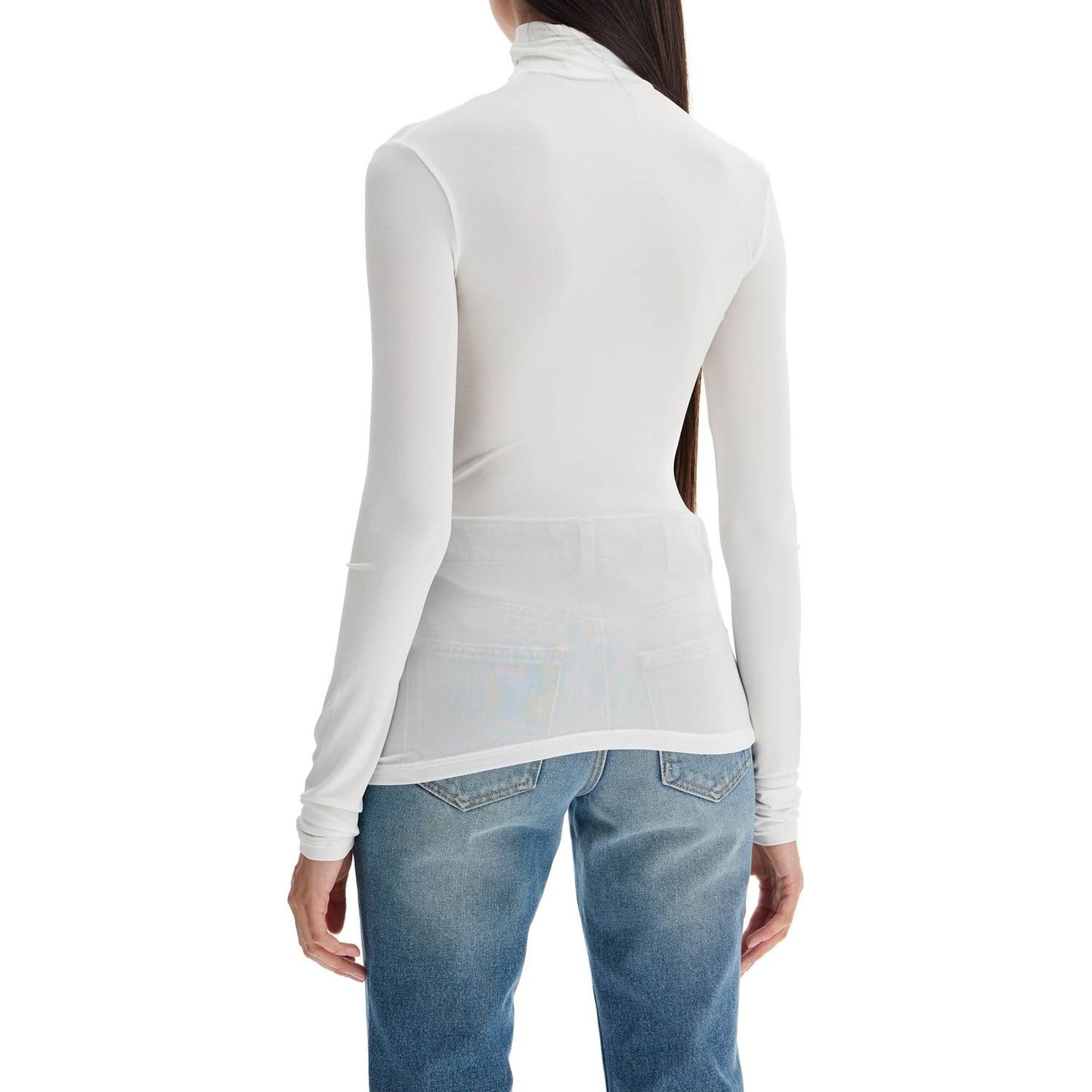 Off White Off-White second skin long sleeve turtleneck top Topwear Off White