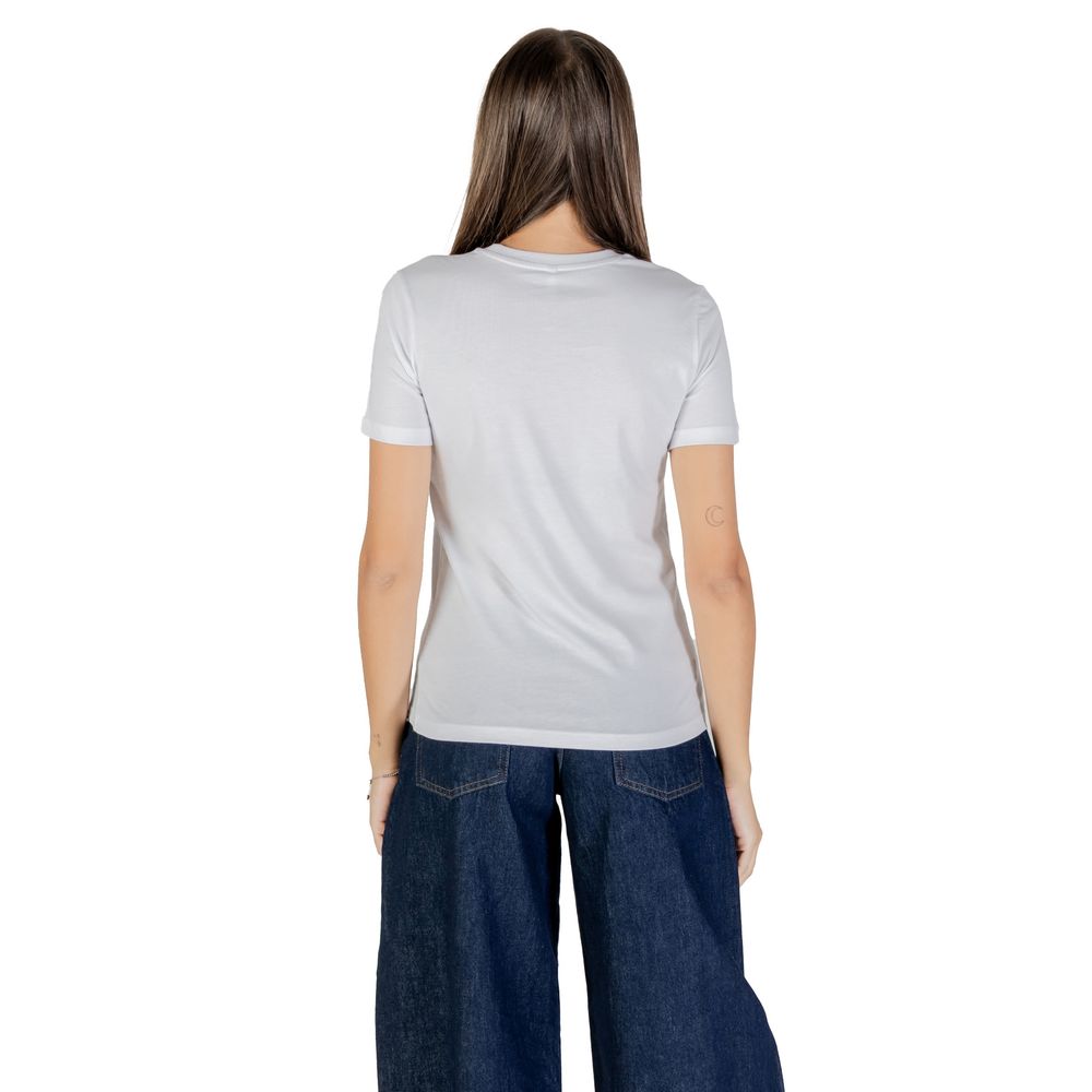 Only Bicolor Cotton T-Shirt Only