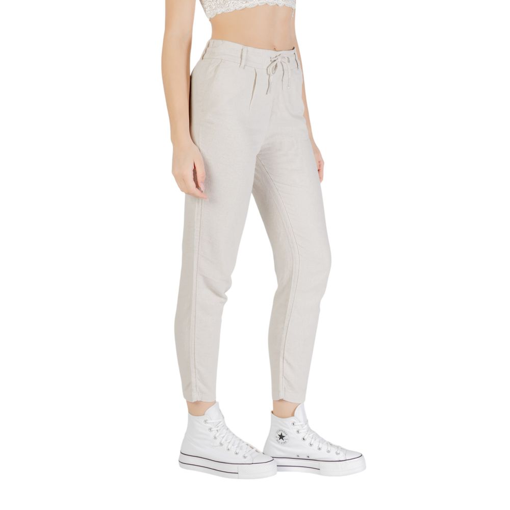Only Bicolor Linen Casual Pants Only