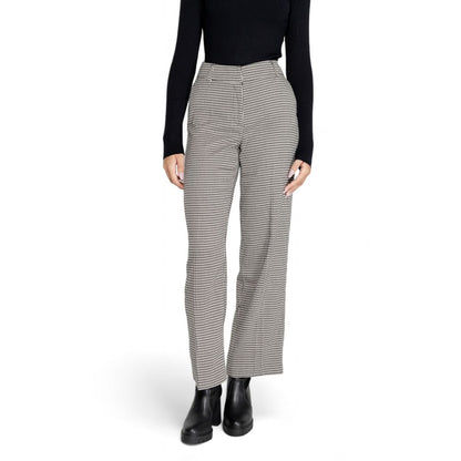 Only Black Polyester Flared Pants Only