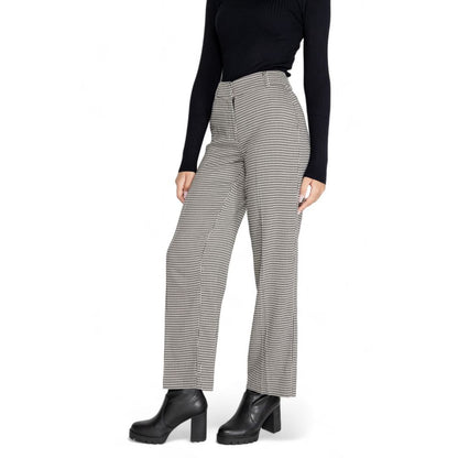 Only Black Polyester Flared Pants Only