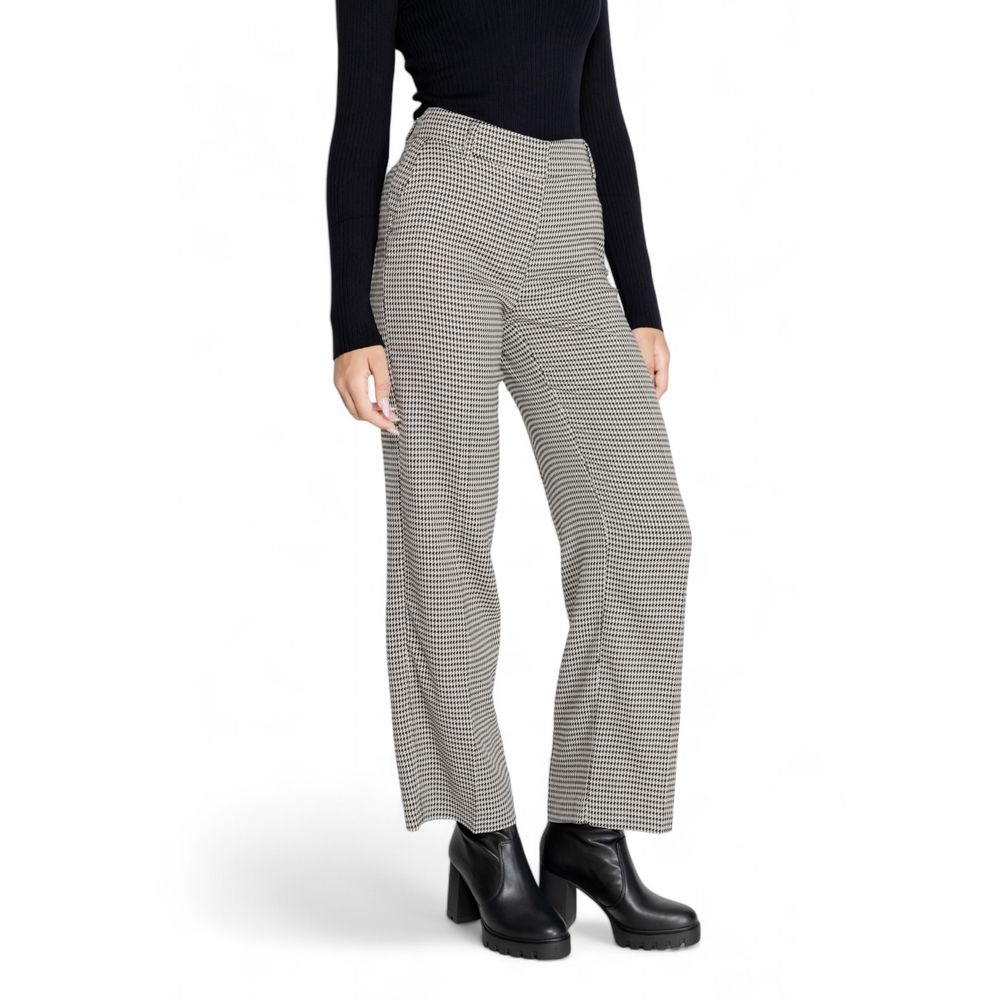 Only Black Polyester Flared Pants Only