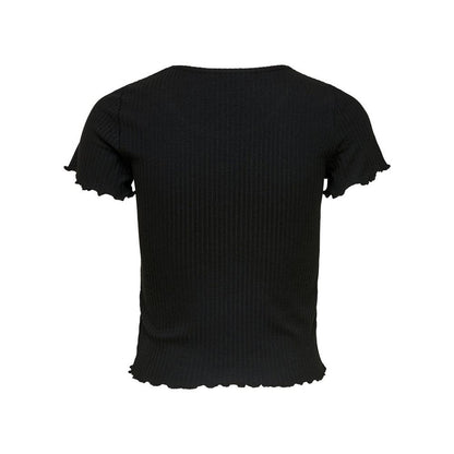 Only Black Polyester T-Shirt Only