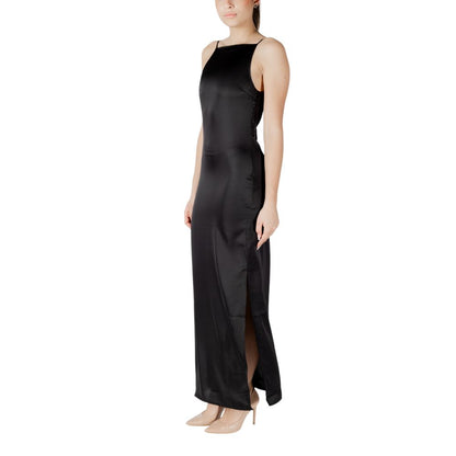 Only Black Recycled Polyester Long Dress Only
