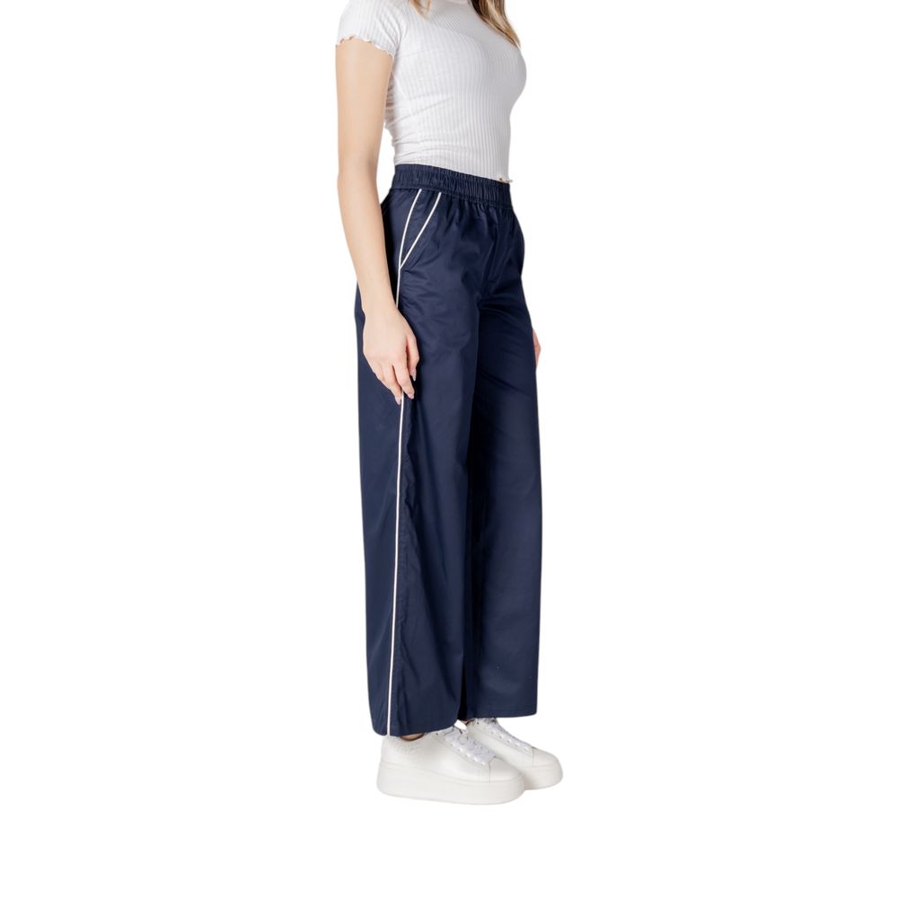 Only Blue Cotton Casual Pants