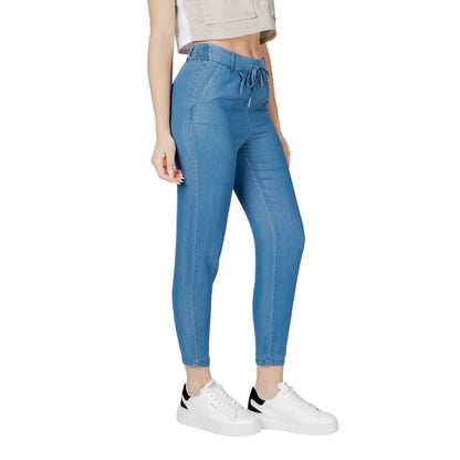 Only Blue Lyocell Casual Pants Only