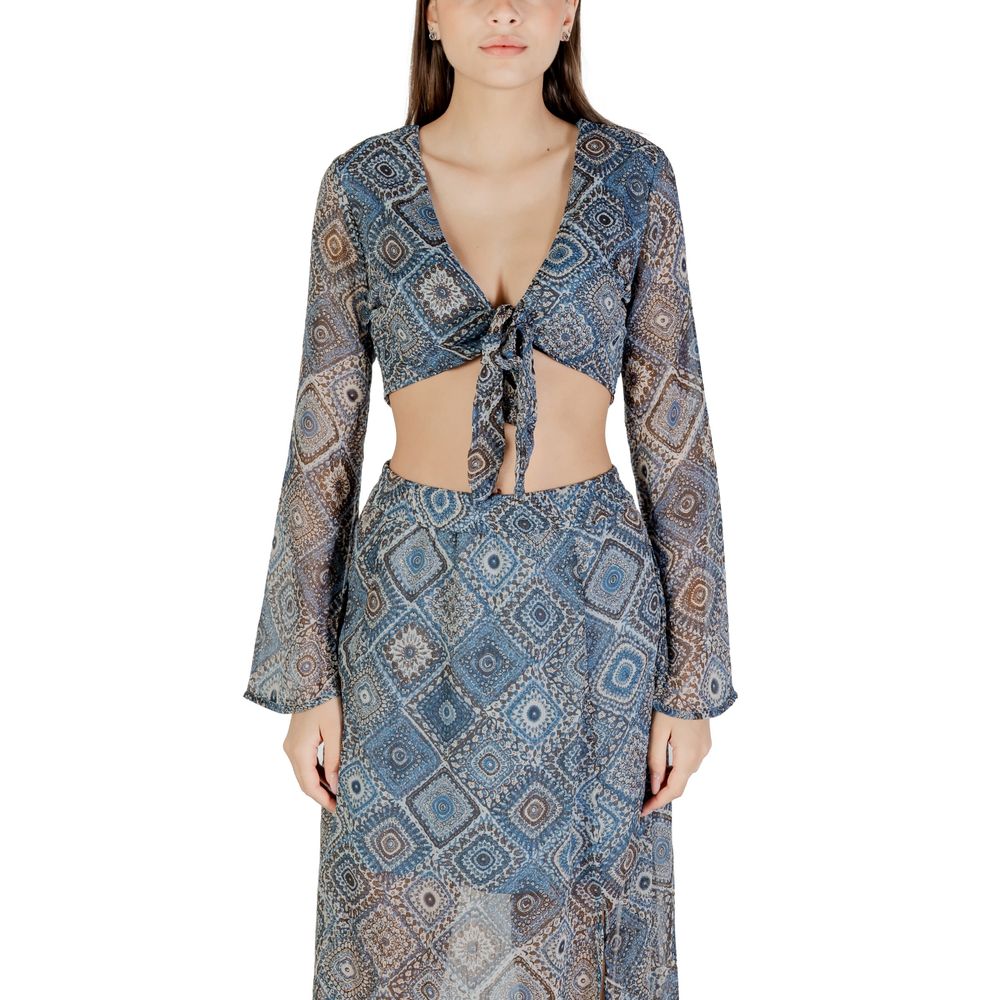 Only Blue Recycled Polyester Top Only