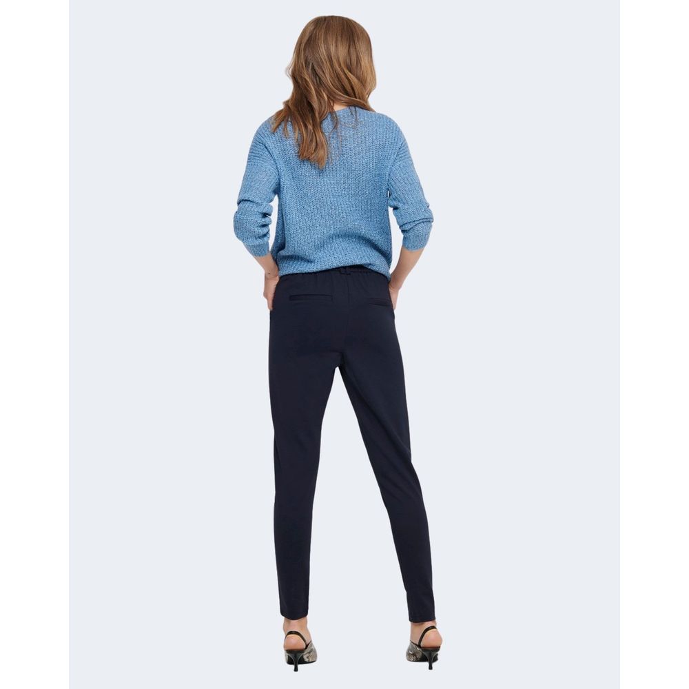 Only Blue Viscose Casual Pants Only