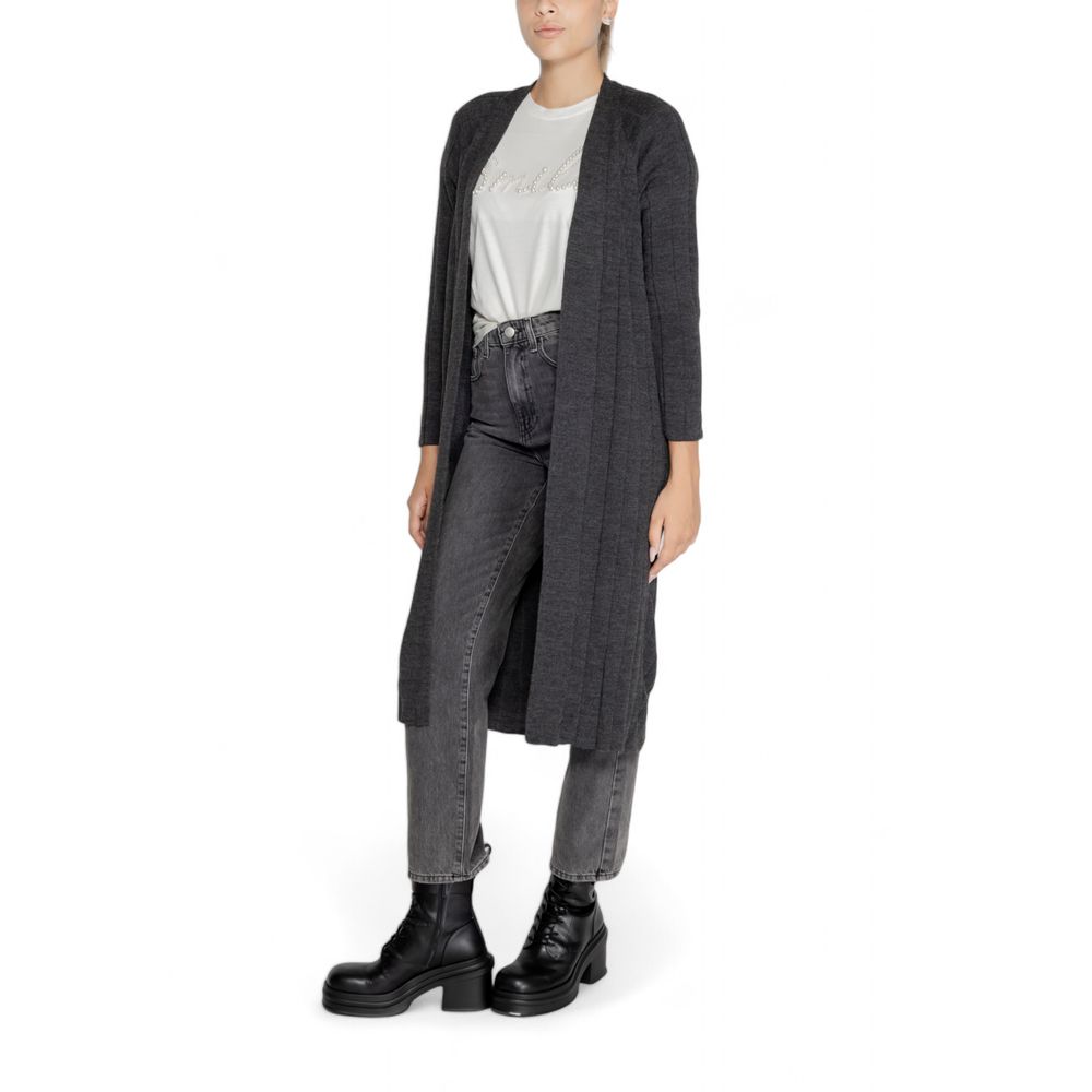 Only Gray Marabou Cardigan Only