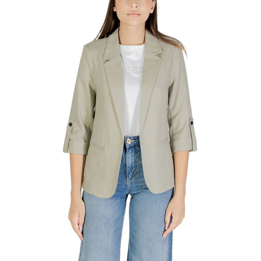 Only Green Linen Blazer Only