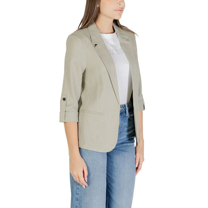 Only Green Linen Blazer Only