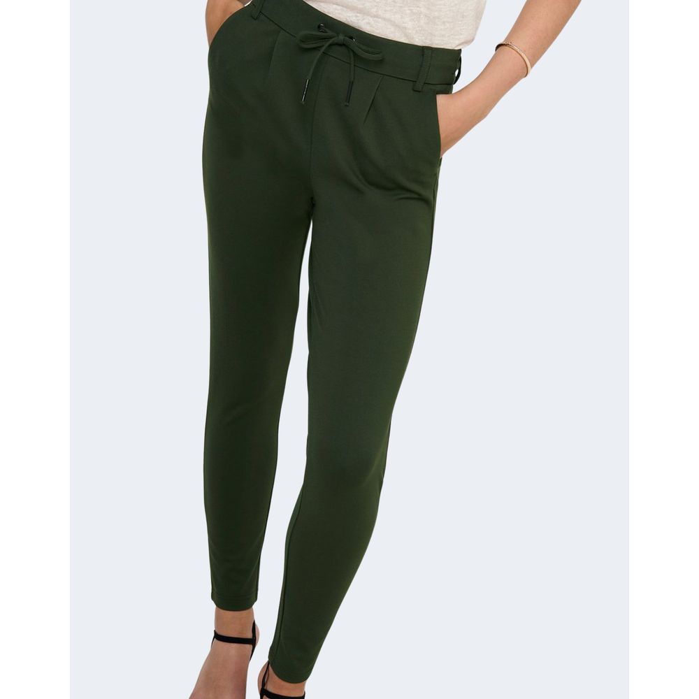 Only Green Viscose Casual Pants Only