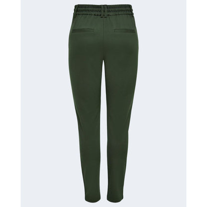 Only Green Viscose Casual Pants Only