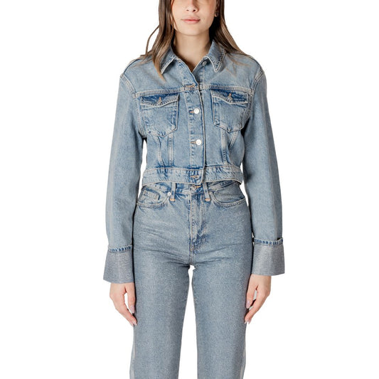 Only Light Blue Organic Cotton Jackets & Coat Only