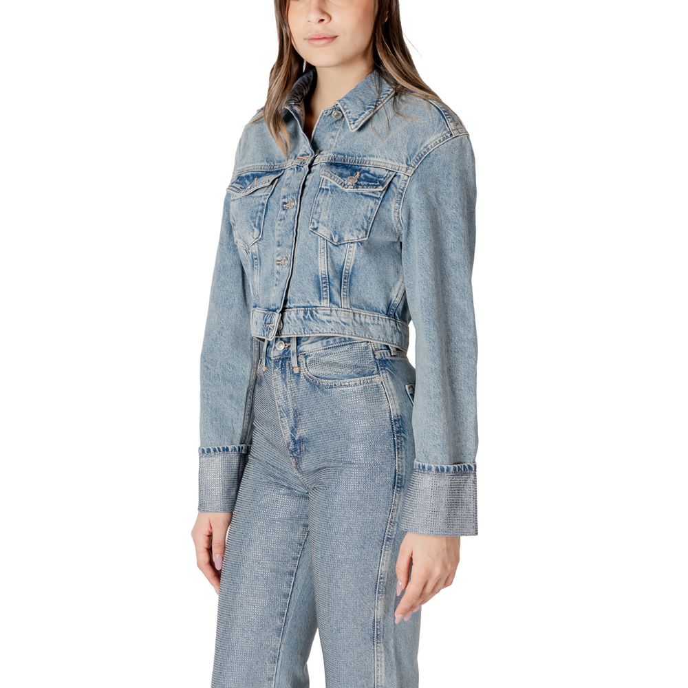 Only Light Blue Organic Cotton Jackets & Coat Only