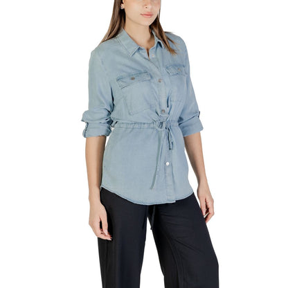 Only Light Blue Tencel Blouse Only