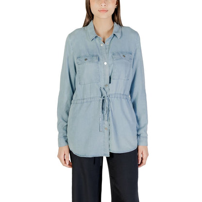 Only Light Blue Tencel Blouse Only