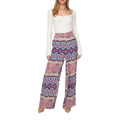 Only Multicolor Recycled Polyester Casual Pants Only