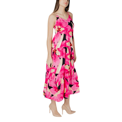 Only Multicolor Viscose Long Dress Only