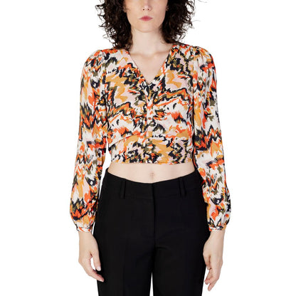 Only Orange Polyester Blouse Only