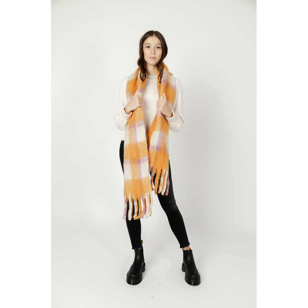 Only Orange Polyester Scarf Only