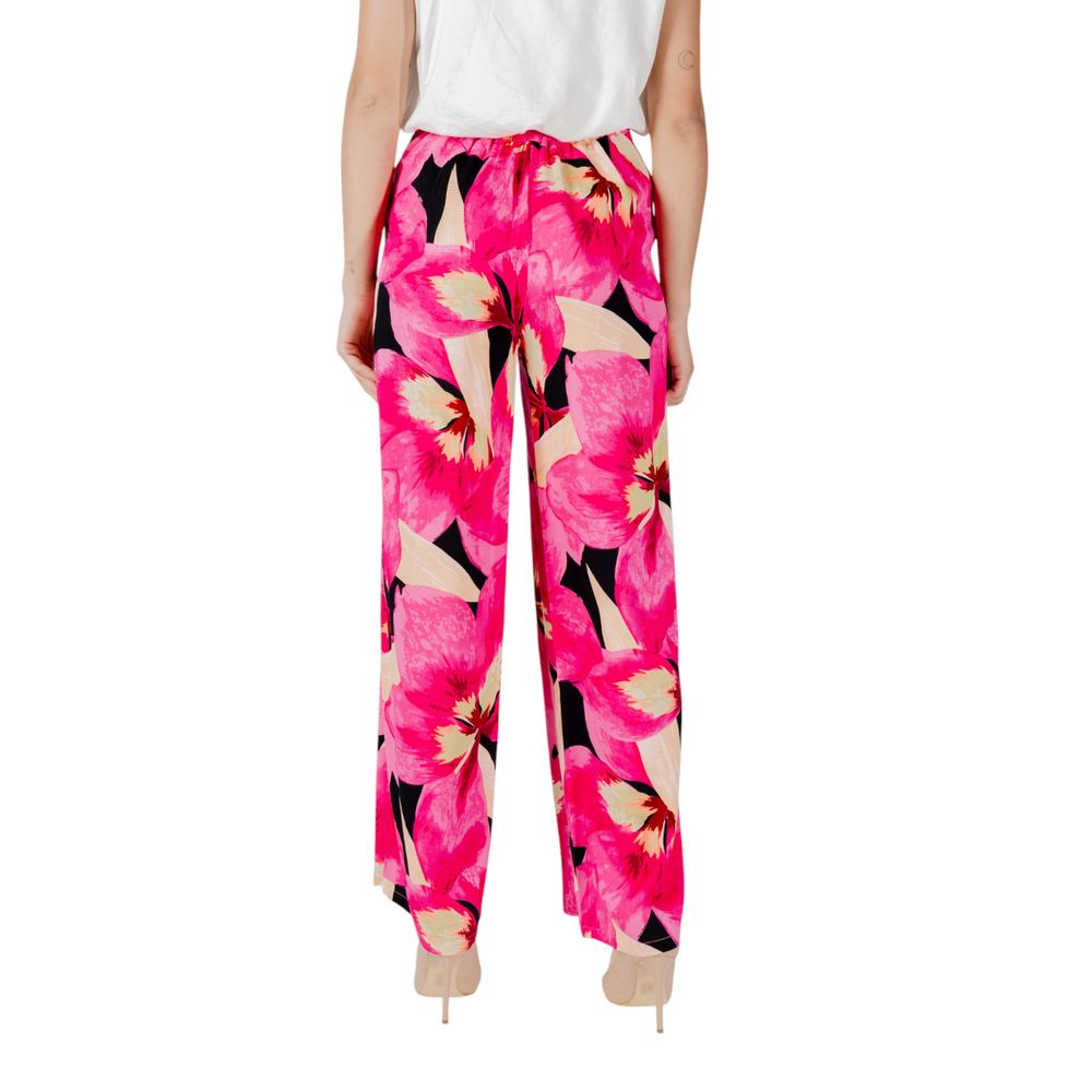 Only Pink Viscose Casual Pants