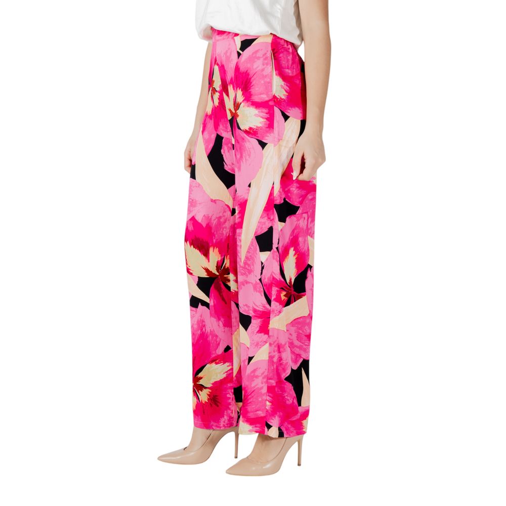 Only Pink Viscose Casual Pants Only