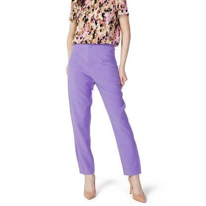 Only Purple Polyester Pants