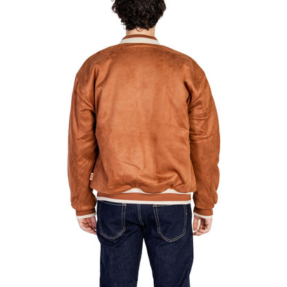Only & Sons Brown Polyester Bomber Only & Sons