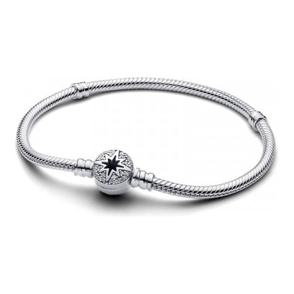 PANDORA MOMENTS Mod. NORTH STAR CLASP SNAKE CHAIN - Size 20 PANDORA