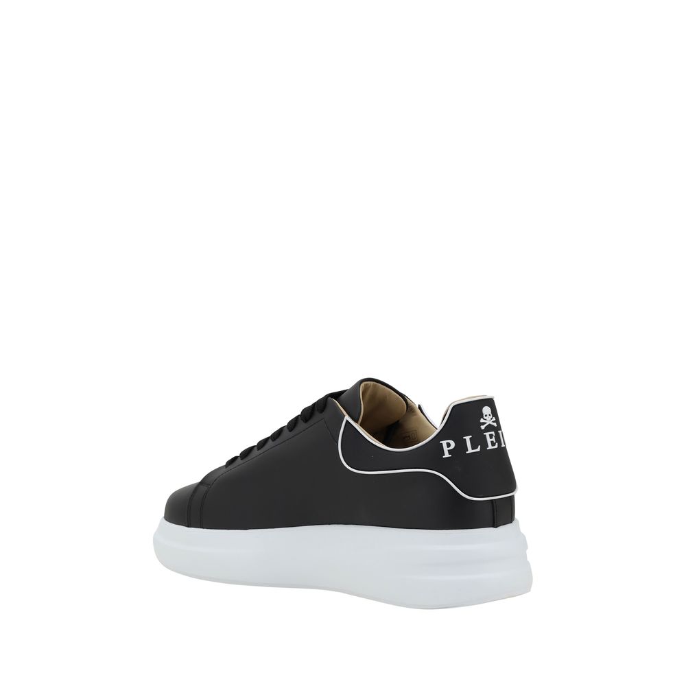 Philipp Plein Black Rubber Low Top Sneakers