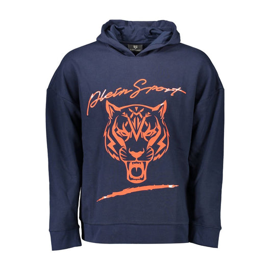 Plein Sport Blue Cotton Men Sweatshirt