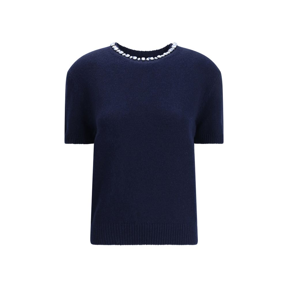 Prada Blue Fleece Wool Sweatshirt 1728,72470364320,Blue,Clothing,IT46 | S,IT48 | M,IT50 | L,Men,New with tags,Prada,Sweaters - Clothing,Sweatshirts - Sweaters - Clothing