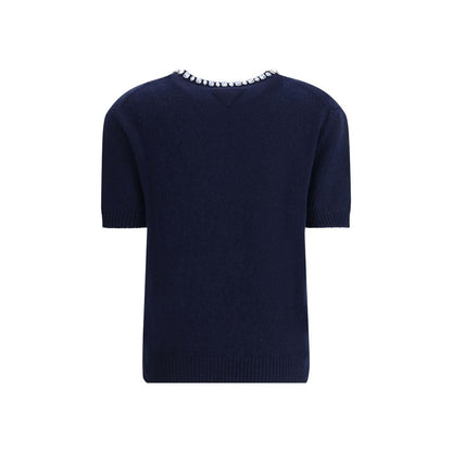 Prada Blue Fleece Wool Sweatshirt 1728,72470364320,Blue,Clothing,IT46 | S,IT48 | M,IT50 | L,Men,New with tags,Prada,Sweaters - Clothing,Sweatshirts - Sweaters - Clothing
