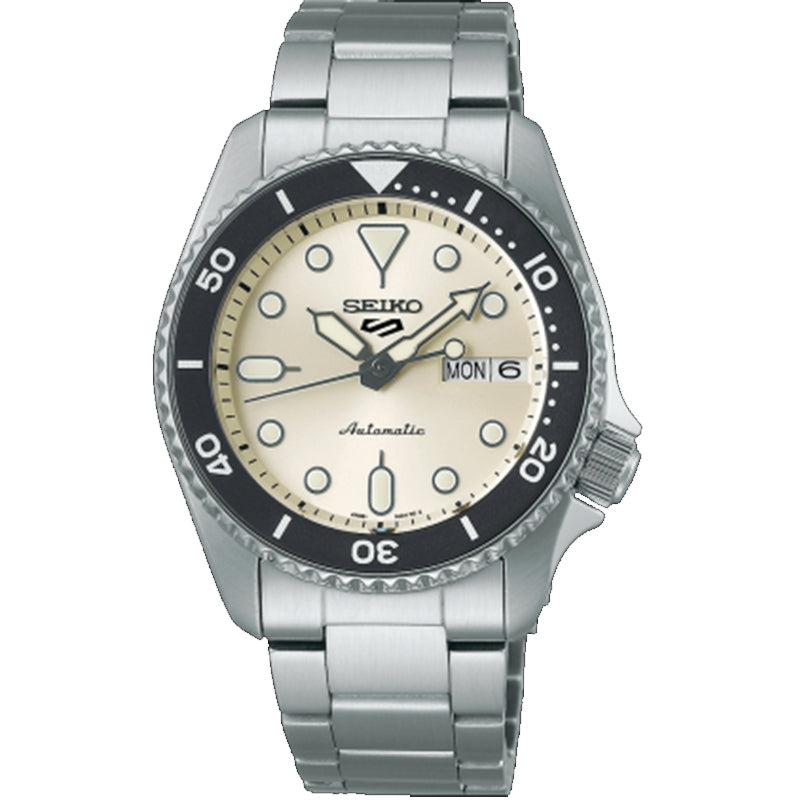 SEIKO 5 Mod. SPORTS AUTOMATIC DAY & DATE - CREAM