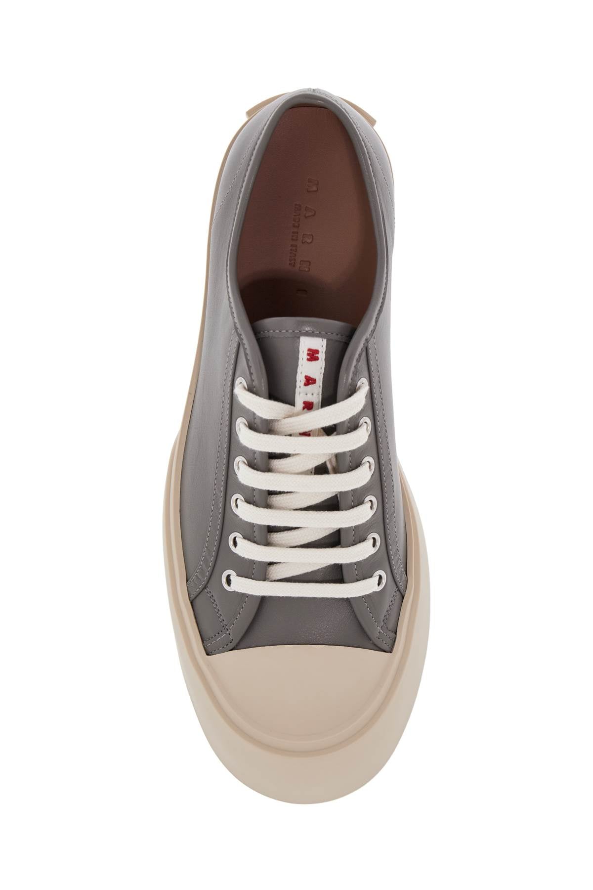 Marni elegant gray calfskin men's sneakers Sneakers Marni