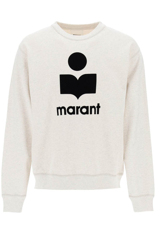 Marant mikoy flocked logo sweatshirt