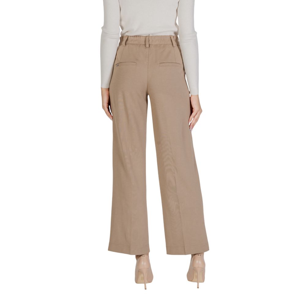 Street One Beige Viscose Casual Pants