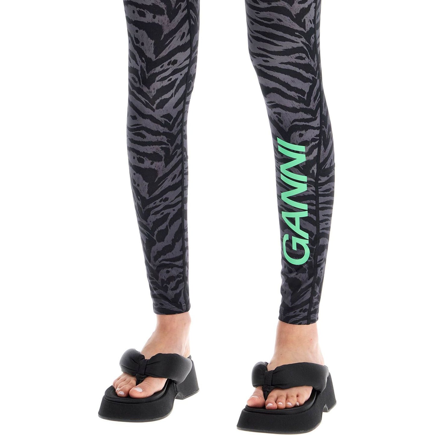 Ganni animal print sports leggings Trousers Ganni