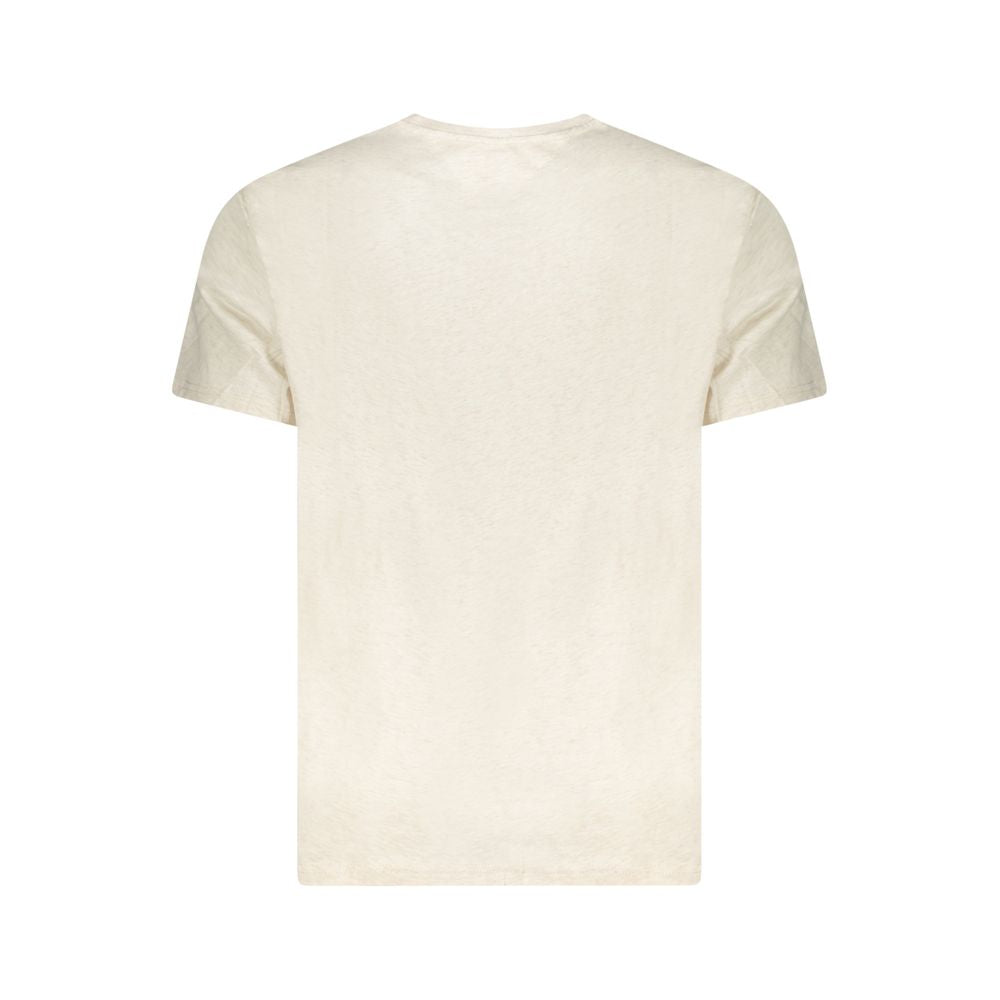 Tommy Hilfiger Beige Cotton Men's T-Shirt