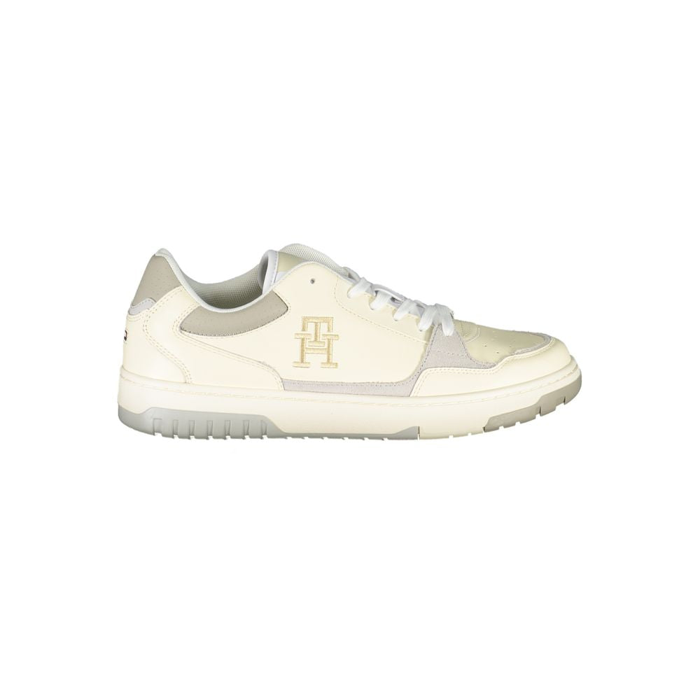Tommy Hilfiger Beige Polyester Athletic Sneakers