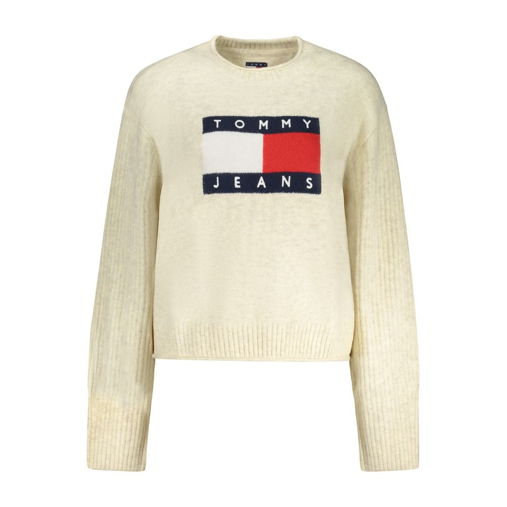 Tommy Hilfiger Beige Wool Women Sweater Tommy Hilfiger