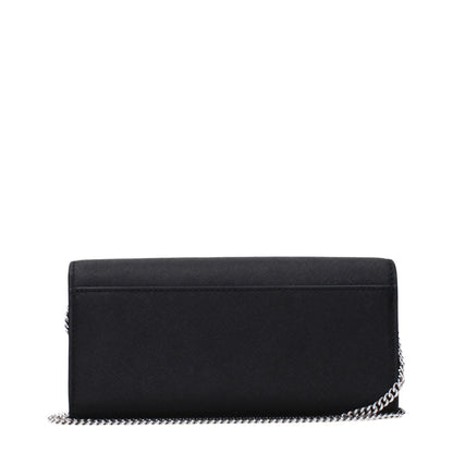 Tory Burch Black Leather Clutch Bag