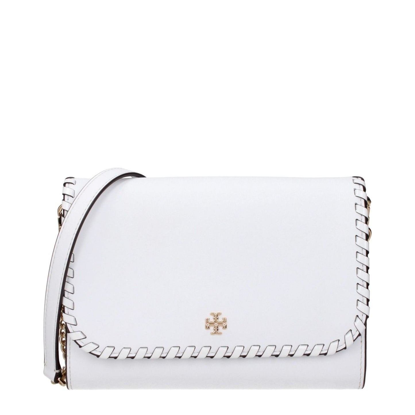 Tory Burch White Leather Clutch Bag