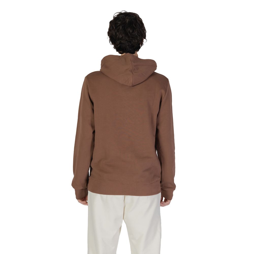 Underclub Brown Cotton Hoodie Underclub