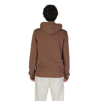 Underclub Brown Cotton Hoodie Underclub